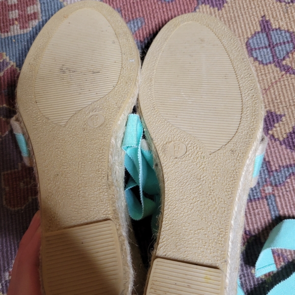 Coach Pastel Wedge Espadrilles Size 11 - Picture 4 of 4